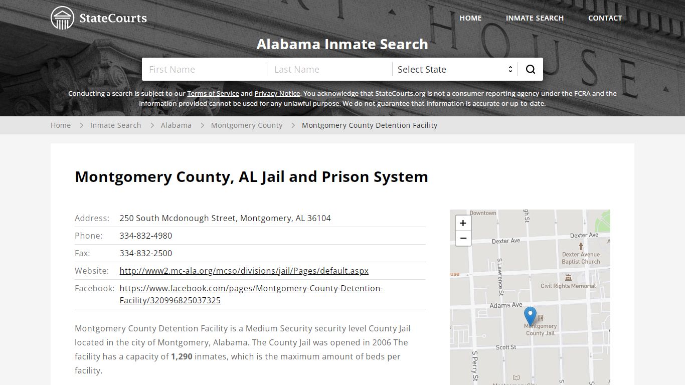 Montgomery County Detention Facility Inmate Records Search, Alabama ...